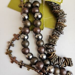 Bead Gallery Bronze Metallic Bead Strand, Jewelry Making, Destash